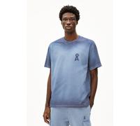 AADRU GMT DYE SPRAY | T-Shirt aus Bio-Baumwolle - blau (L)