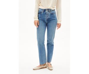 AAIKALA | Jeans Straight Leg High Waist recycelte Baumwolle Non-Stretch - blau (26-32)