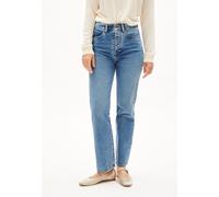AAIKALA | Jeans Straight Leg High Waist recycelte Baumwolle Non-Stretch - blau (27-32)
