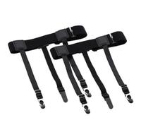 AAIXXIZAO Hosenträger Suspender Elastische Socken Hosenträger Herrenhemd Fest Schwarz Verlängerte Länge Nylon Material Kleidung Zubehör