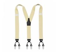 AAIXXIZAO Hosenträger Suspender Erwachsene Anzug Hosenträger Entenschnabel Schnalle Vintage Stil Männlich Weiblich Kleidung Accessoires (Khaki)