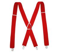 AAIXXIZAO Hosenträger Suspender Erwachsene Herren Breiter 5Cm Hosenträger Gurt (Rot)