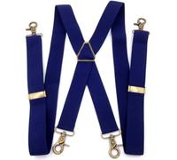 AAIXXIZAO Hosenträger Suspender Herren Hosenträger Mit Vier Schlaufen Vintage Plus Size Specialized Hosenträger Für Heavyset Herren (Marineblau)