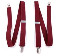 AAIXXIZAO Hosenträger Suspender Mehrzweck-Damen-Hosenträger Crossbody-Gurt Für Männer Frauen Modeaccessoires (Weinrot 100 cm)