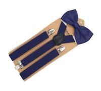 AAIXXIZAO Hosenträger Suspender Modische Hosenträger Triple Clip Männer Damen Schultergurt Casual Fotografie Rückengurt Für Anzüge (Marineblau)