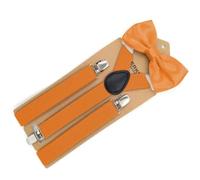 AAIXXIZAO Hosenträger Suspender Modische Hosenträger Triple Clip Männer Damen Schultergurt Casual Fotografie Rückengurt Für Anzüge (Orange)