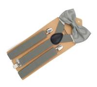 AAIXXIZAO Hosenträger Suspender Modische Hosenträger Triple Clip Männer Frauen Schultergurt Casual Fotografie Rückengurt Für Anzüge (Grau)