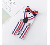 AAIXXIZAO Hosenträger Suspender Verstellbare Elastische Hosenträger Damenhosen Gurte Langlebige Bekleidungsaccessoires (912 Rote Weiße Und Blaue Träger Anzug)