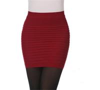 AAIXXIZAO Hübscher Rock Bleistiftrock Damen Elastischer Falten Rock Hohe Taille Bodycon Mini Rock Büro Kurze Bleistift Röcke Solid One Size