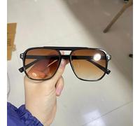 AAIXXIZAO Sonnenbrille Herren Vintage Männer Frauen Große Sonnenbrille Männer Quadratische Schatten Unisex Sonnenbrille Schwarz Mann Weibliche Sonnenbrille 7