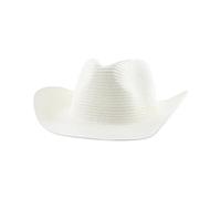 AAIXXIZAO Sonnenhut Strohhut Hut Damen Strandhüte Für Frauen Cowboyhut Panama Breite Krempe Solide Jazz Kappe Mann Hut Stroh Sonnenhut 56-58Cm Weiß