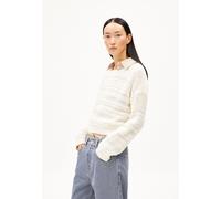 ARMEDANGELS AALIYA - Frauen Loose Fit Strickpullover - weiss L light oatmilk