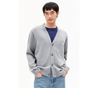 AANATOL | Strickjacke aus Bio-Wolll Mix - grau (XXL)