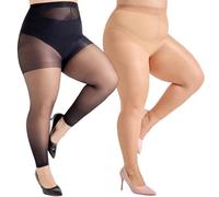 Aaronano Strumpfhose Ohne Zehen Grosse Grössen Ballett Bauchweg Leggings Strumpfhosen Damen Toeless Zehenfreie Feinstrumpfhose 2 Paar