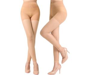 Aaronano Strumpfhosen Ohne Zehen Bauchweg Strumpfhose Damen Toeless Zehenfreie Feinstrumpfhose 2 Paar