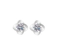 aaSccex Ohrringe Mit Ohrklemme Drache Silber Sterling Silver Cubic Zirconia Stud Earrings For WomenHypoallergenic Earring Studs Classic Fashion Jewelry Baseball Ohrringe Für (Silver, One Size)