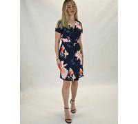 Aatise Wickelkleid 100% EcoVero Kurzarm Ziska- in Franckreich hergestellt blau XL