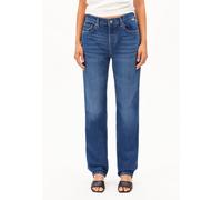 AAVELINE | Straight Jeans mid waist recycelte Baumwolle - blau (27-32)