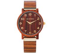 AB AETERNO Fenix Red Sandel Holz Rot Swiss Quarz Gold Hypoallergen Herren Uhr