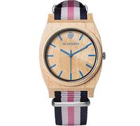 AB AETERNO Route Blue White Pink Ahorn Holz Blau Swiss Quarz Weib Rosa Hypoallergen Unisex Uhr