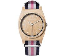 AB AETERNO Route White Blue Pink Ahorn Holz Weiß Swiss Quarz Hypoallergen Rosa Blau Unisex Uhr
