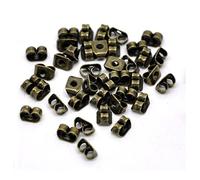 AB-Fashion 07 Ohrstopper Butterfly Ohrstecker Ohrring Stopper Ohrmutter 3,6 x 5,0 mm (20 Stück, Bronze)