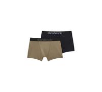 Abanderado Herren Sensitive Boxer-Shorts, Schwarz/Khaki, XXL (2er Pack)