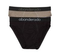 Abanderado Herren Sensitive Shorts, Schwarz/Khaki, L (2er Pack)