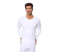 Abanderado Herren Thermofaser für den Winter Baselayer-Shirt, weiß, L