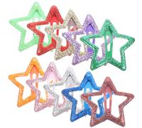 Abaodam 10 Stück Metall Haarspangen mit Stern Kleine Stern Haarclips für Mädchen Kinder Schnappverschlüsse Haarschmuck für Alltag Party Hochzeit Zufällige Farbe