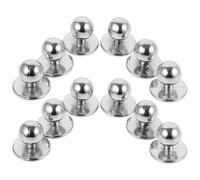 Abaodam 100 Stück Kochjacken Knöpfe aus Nylon Ersatzknöpfe für Kochkleidung Strapazierfähige Silberne Nähknöpfe für Mäntel und Selbstgemacht Bastelarbeiten