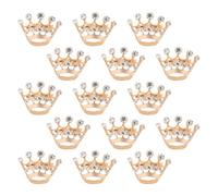 Abaodam 15 Stück Goldene Kronenbroschen Kleine Tiara Kronen Anstecknadeln aus Metalllegierung für Damen Elegante Schmuckbroschen als Kleidungsschmuck für Hochzeiten und Festliche Anlässe
