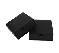 Abaodam 2 Stück Kleine Schmuckschachteln aus Papier in Schwarz Multifunktional und Sicher für Ohrringe Ringe und Halsketten als Geschenkbox oder Reise Schmuckkästchen