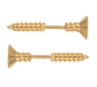 Abaodam 2 Stück Pack Spiralohrringe aus Edelstahl Schraub Ohrstecker für Damen Herren Hautfreundlich Sicherer Halt Punk Helix Design für Party Alltag