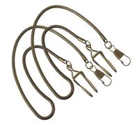 Abaodam 2 Stück Taschenuhrketten aus Metall Vintage Weste Ketten für Herren Robuste Uhrenhalter mit Glatter Oberfläche Kompatibel für Verschiedene Taschenuhren