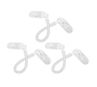 Abaodam 3 Stück Windfeste Hut Windbandclips aus Robustem Kunststoff mit Verstellbarer Federkette Transparent für Damenhüte mit Breiter Krempe bei Outdoor Reisen und Reiten