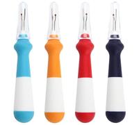 Abaodam 4 Stück Nahttrenner aus Edelstahl mit Rutschfestem Gummigriff Feine Fadentrenner für Stickzubehör und Nähwerkzeuge mit Stoffschutzkugel für Handarbeit und Selbstgemacht