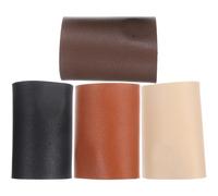 Abaodam 4 Stück pack Pu Leder Haargummis mit Legierung Einfache und Wiederverwendbare Ponytail Halter für Damen Vielseitig und Modisch für Party und Alltag Geeignet
