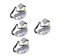 Abaodam 4sätze Gürteltasche für Damen wasserdichte Hüfttasche aus Hochwertigem Leder mit Münzfach Verstellbarer Umhängetasche für Outdoor-Sportarten und Reisen