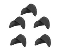 Abaodam 5 Paar Vorfußpolster und Fersenstützen Einlegesohlen Schwarz Dicke Halbe Schuheinlagen gegen Blasen Waschbare Polster für Große Schuhe Rutschfeste Fußorthesen für Damen und Herren