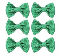 Abaodam 6 Stück Haarschmuck Schleifen aus Pailletten Stoff mit Feiner Verarbeitung Elegante Selbstgemacht Haarspangen für Babys als Geschenk und Taschen Zubehör