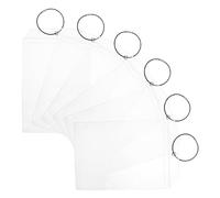 Abaodam 6 Stück Pack Reise Gepäckanhänger Transparente Namensschildhalter aus Kunststoff Robuste Kofferanhänger für Kreuzfahrten und Golfreisen