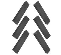 Abaodam 6 Stück Schwarzes Uhrenbox aus Karton mit Schwammkissen Rechteckige Schmuckaufbewahrung für Armbänder Halsketten und Uhren Leichte Reise Etuis