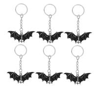 Abaodam 6stücke Titel Fledermaus Schlüsselanhänger Dekorative Taschenanhänger Für Halloween Lustige Schlüsselringe Leicht Und Tragbar Als Oder Party-dekoration