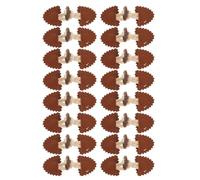 Abaodam 8 Paar Knebelknöpfe Hornform Braun Mantelverschluss zum Annähen Selbstgemacht Nähzubehör für Blazer Pullover Jacken Ersatzknöpfe für Damenbekleidung