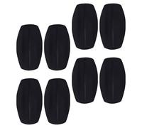 Abaodam 8 Stück Teiliges Ergonomisch Geformte BH-trägerpolster aus Schwarzem Silikon rutschfest und Abnehmbar Unterstützt Schultern und Nacken Nahtloses Design für Damen für BHS und