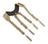 Abaodam Arbeitshosenträger für Werkzeuggürtel Nylon Khaki Verstellbare Brustgurte Gepolstert für Schreiner und Elektriker Arbeitsgürtel Hosenträger für Bauarbeiten