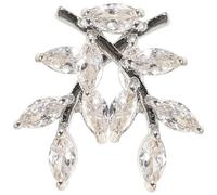 Abaodam Blattohrringe Zirkonohrringe für Frauen 1 Paar Ohrstecker mit Zirkonia Hautfreundlich und Schlicht Eleganter Modeschmuck für Alltag und Party