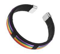 Abaodam Buntes Regenbogen Armband für Frauen und Verstellbares Handgefertigtes Freundschaftsarmband Langlebiges Material Symbol für Liebe und Vielfalt Geschenk