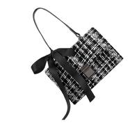 Abaodam Elegante Damen Handtasche mit Breitem Gurt Leichte Umhängetasche für Unterwegs Kompakte Crossbody Bag für Smartphone Geldbörse Schlüssel für Reisen Dating und Alltag